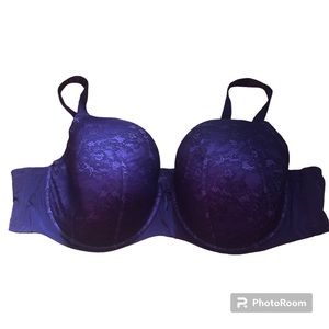 Torrid 46C Bra Underwire Purple Lace